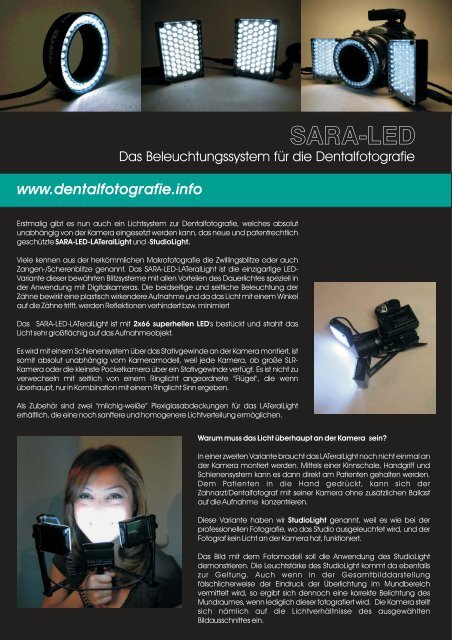 Das Beleuchtungssystem für die Dentalfotografie - zur Startseite ...