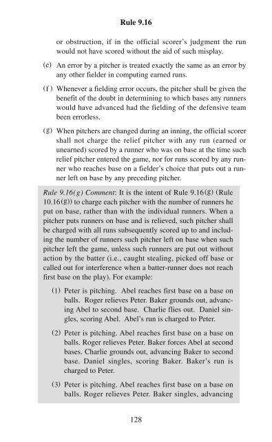 OFFICIAL BASEBALL RULES
