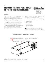 ICS-2003E Manual - Clear-Com