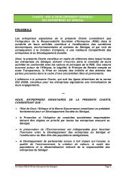 «la Charte RSE & DD des Entreprises du Sénégal» Page 2