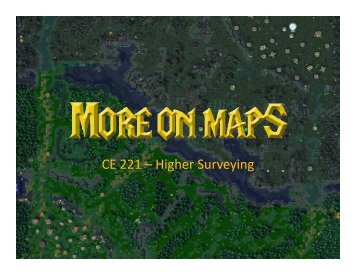 CE 221 –Higher Surveying