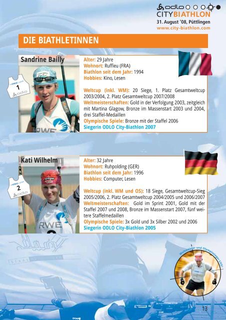 die biathleten - City-Biathlon der Weltelite