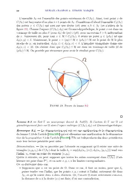 FINITUDE GÉOMÉTRIQUE EN GÉOMÉTRIE DE HILBERT