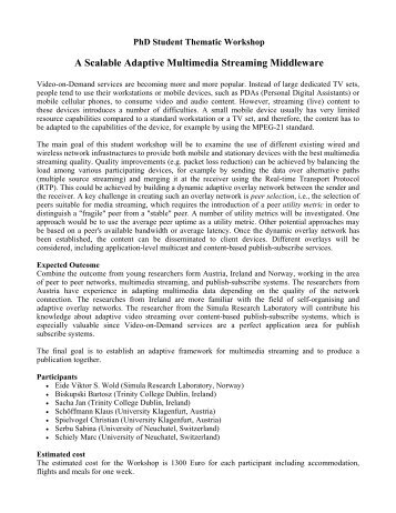 A Scalable Adaptive Multimedia Streaming Middleware