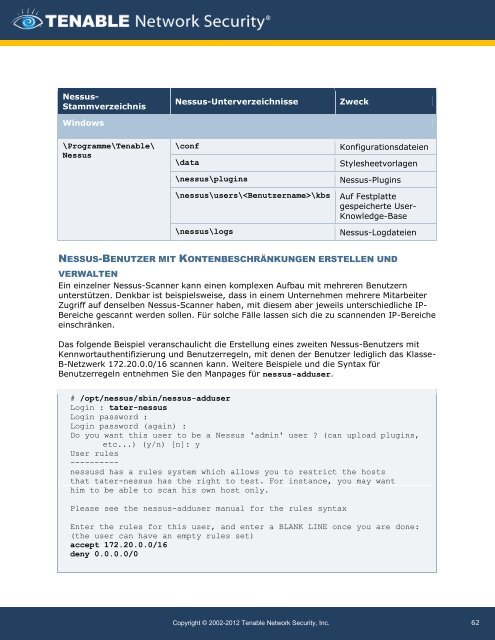 Nessus 5.0 Installation Guide