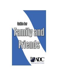 Friends and Family Guide - Arkansas Department of Correction