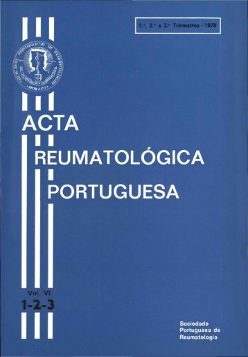 1978 Volume VI, 1-2-3, 1Âº, 2Âº - Acta ReumatolÃ³gica Portuguesa ...