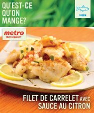 Filet de CARRELET sauce au citron