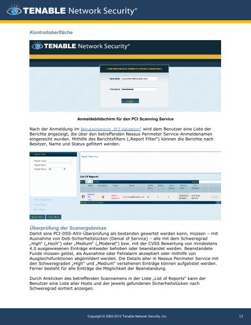 Tenable Nessus Perimeter Service User Guide