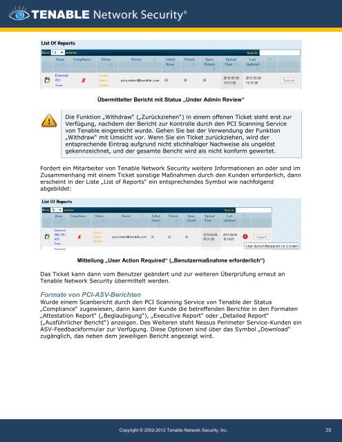 Tenable Nessus Perimeter Service User Guide