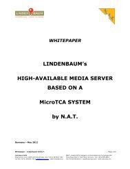 WHITEPAPER LINDENBAUM's HIGH-AVAILABLE  MEDIA ... - NAT