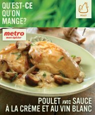 POULET SAUCE À LA CRÈME ET AU VIN BLANC