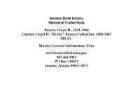 Bayers Collection, 1898-1967 Marine General Information Files