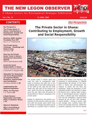 The Private Sector in Ghana: Contributing to ... - CSR WeltWeit