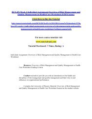 HCS 451 Week 4 Team Assignment Organizational Performance Management ...