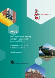 24th International Meeting on Organic Geochemistry www ... - Marum