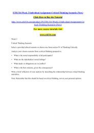 ETH 316 Week 2 Individual Assignment Critical Thinking Scenario (New).pdf