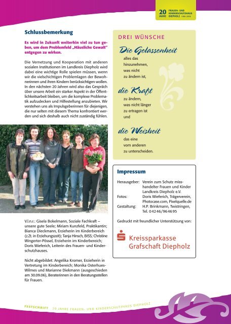 FESTSCHRIFT - Frauenhaus Diepholz