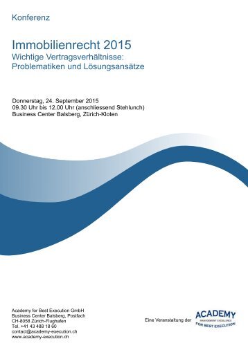 Programm Immobilienrecht 2015