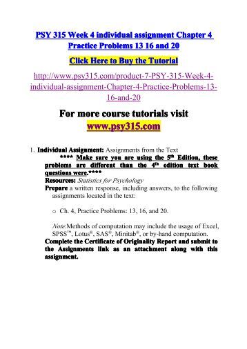 psy 315 chapter 4 practice problem 18 In practice, the lottery method problem 1 which of the following statements are true i the mean of a population is denoted by x ii $1899 $1291: 4. psy 315 chapter 4 practice problem 18 In practice, the lottery method problem 1 which of the following statements are true i the mean of a population is denoted by x ii $1899 $1291: 4.