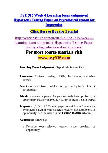 hypothesis paper hypothesis paper