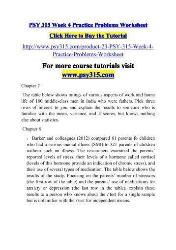 psy 315 week one individual assignment Psy 315 entirecourse for more coursetutorials visit psy315com psy 315 week 1 discussion question 1 psy 315 week 1 discussion question 2 psy 315 week 1 individual assignment research, statistics, andpsychology paper. psy 315 week one individual assignment Psy 315 entirecourse for more coursetutorials visit psy315com psy 315 week 1 discussion question 1 psy 315 week 1 discussion question 2 psy 315 week 1 individual assignment research, statistics, andpsychology paper.