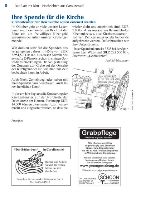 Ausgabe September bis November 201 - Ev. Kirchengemeinden ...