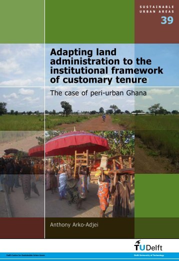 Adapting land administration to the institutional framework of - ITC