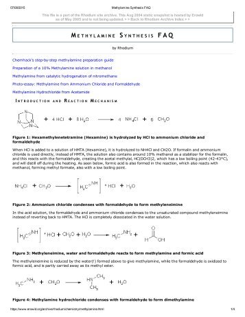 Methylamine Synthesis FAQ.pdf