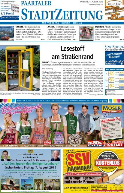 Stadtzeitung Paartal-Friedberg-Kissing-Mering 05.08.2015