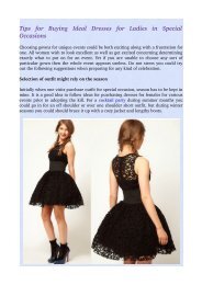 Tips for Buying Ideal Dresses for Ladies in Special Occasions.pdf