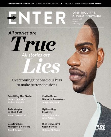 Enter Magazine, Summer 2015:  All stories are True. All stories are Lies.