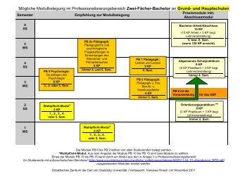 Lehramtsbezogener Professionalisierungsbereich [pdf] - Studium