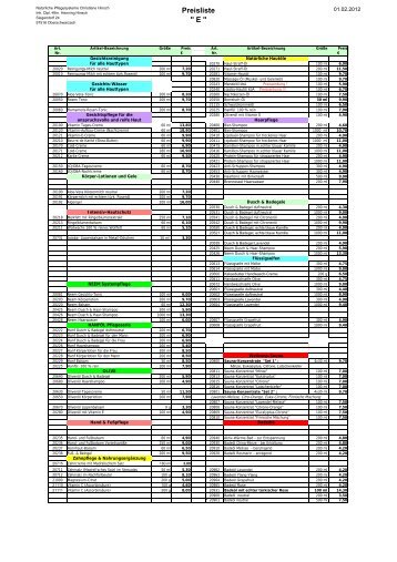 Preisliste 2012_02_EK - Christiane Hinsch