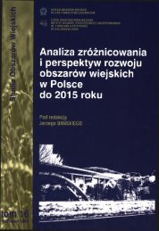 i perspektyw rozwoju obszarów wiejskich w Polsce do 2015 roku