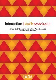 Anais da 3º Conferência Latino Americana de Design de Interação