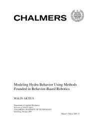 Modeling Hydra Behavior Using Methods Founded in Behavior-Based Robotics