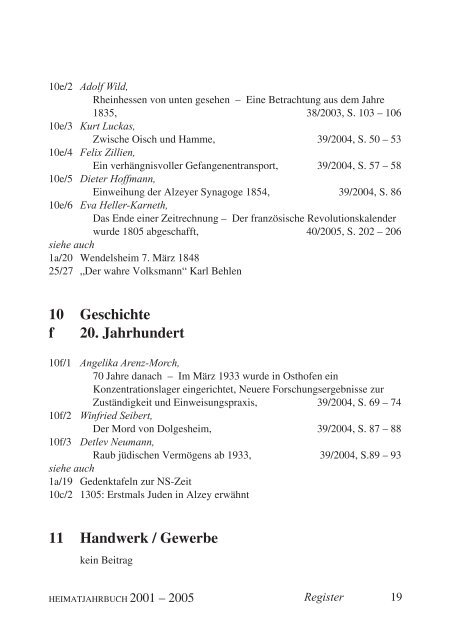 Heimatjahrbuch - Landkreis Alzey-Worms