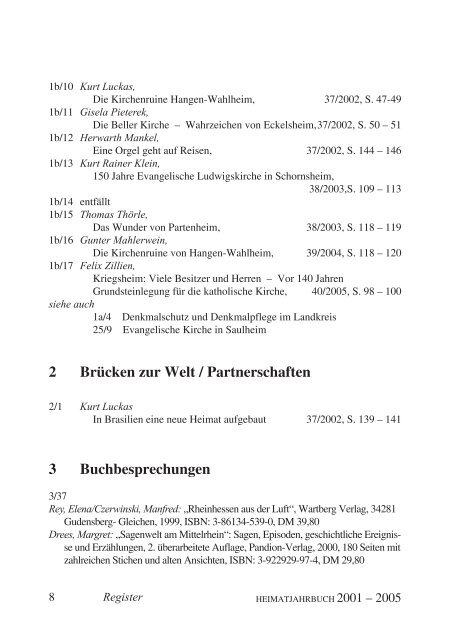 Heimatjahrbuch - Landkreis Alzey-Worms