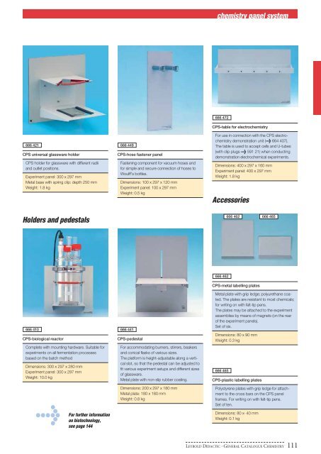 General Catalogue Chemistry - BECO Internacional LTDA.