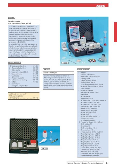 General Catalogue Chemistry - BECO Internacional LTDA.