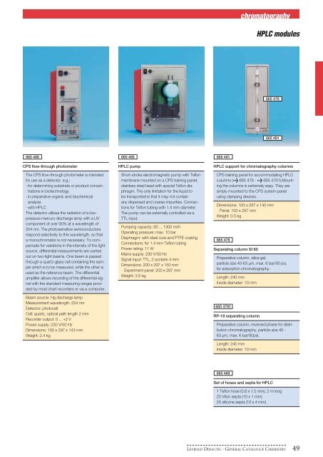 General Catalogue Chemistry - BECO Internacional LTDA.