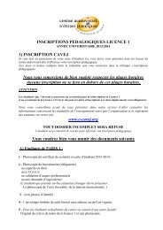 L1 - UniversitÃ© Paris 1 uniquement (PDF) - Cavej