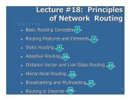 of Network Routing