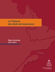 Bilan d'activitÃ©s 2011-2012 - Tribunaux judiciaires du QuÃ©bec