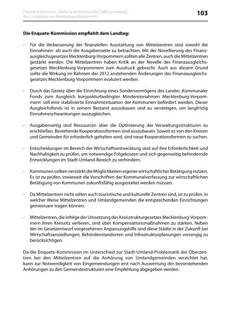 Stärkung der kommunalen Selbstverwaltung - Landtag Mecklenburg ...