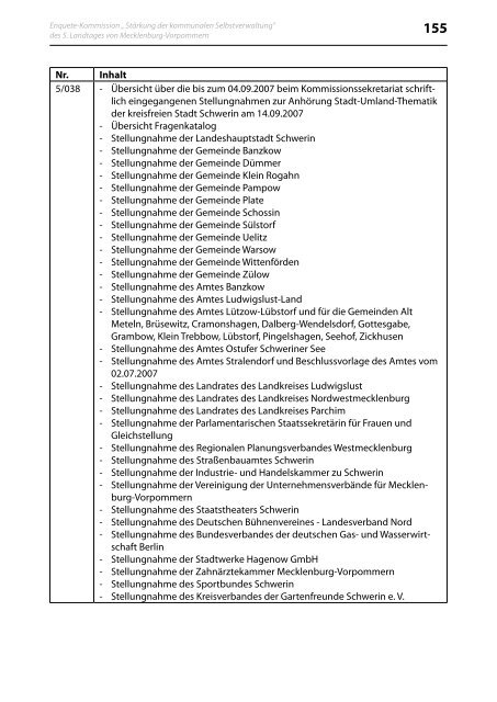 Stärkung der kommunalen Selbstverwaltung - Landtag Mecklenburg ...