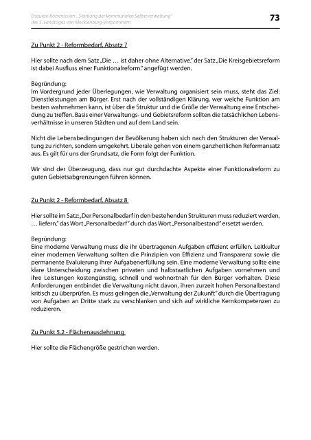 Stärkung der kommunalen Selbstverwaltung - Landtag Mecklenburg ...