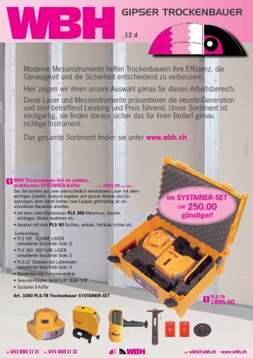 messen - markieren Rotations-Laser - WBH AG