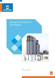 Domestic & Industrial Switchgear - Standard Electricals